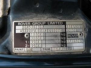 Honda Rover plocica